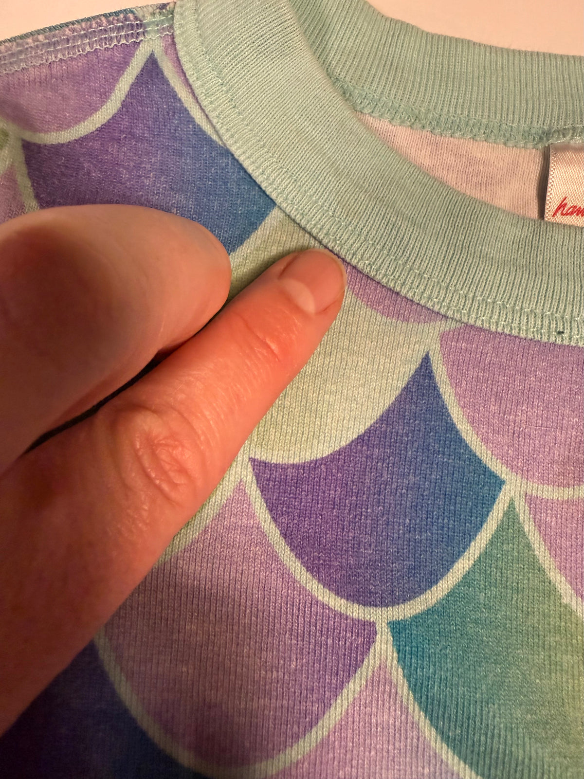 #141 Girls 5 (110) Hanna Andersson Mermaid Long Sleeve Pajamas