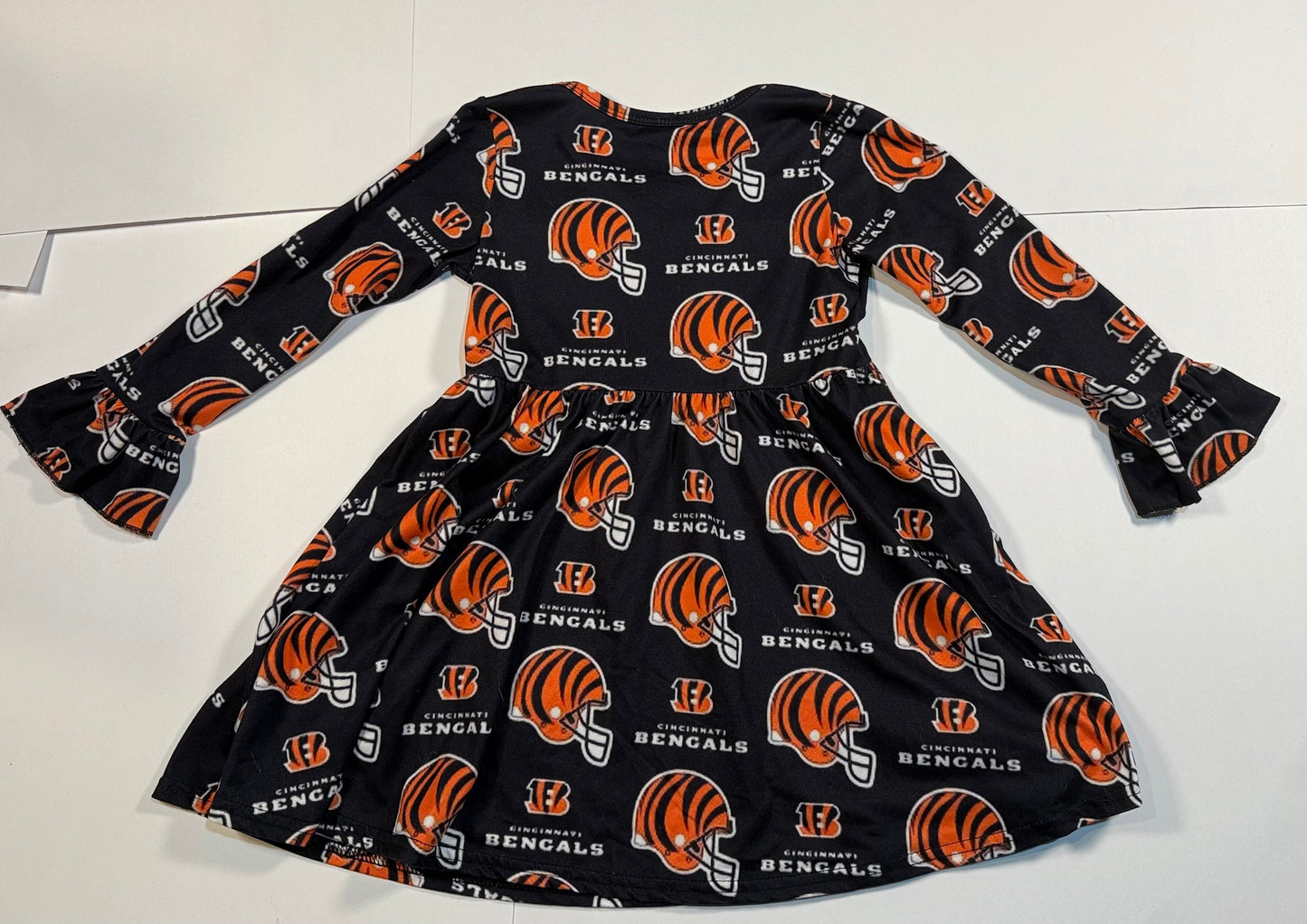 #180 Girls 4T Cincinnati Bengals Football Dress (2 available)