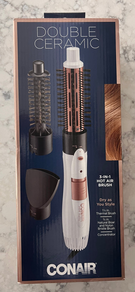 #66 Conair Double Ceramic 3-in-1 Hot Brush, EUC