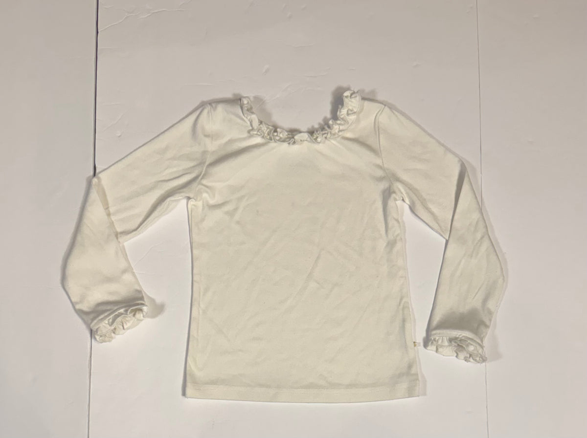 #141 Girls 6 Sweet Honey Ruffle Trimed Long Sleeve