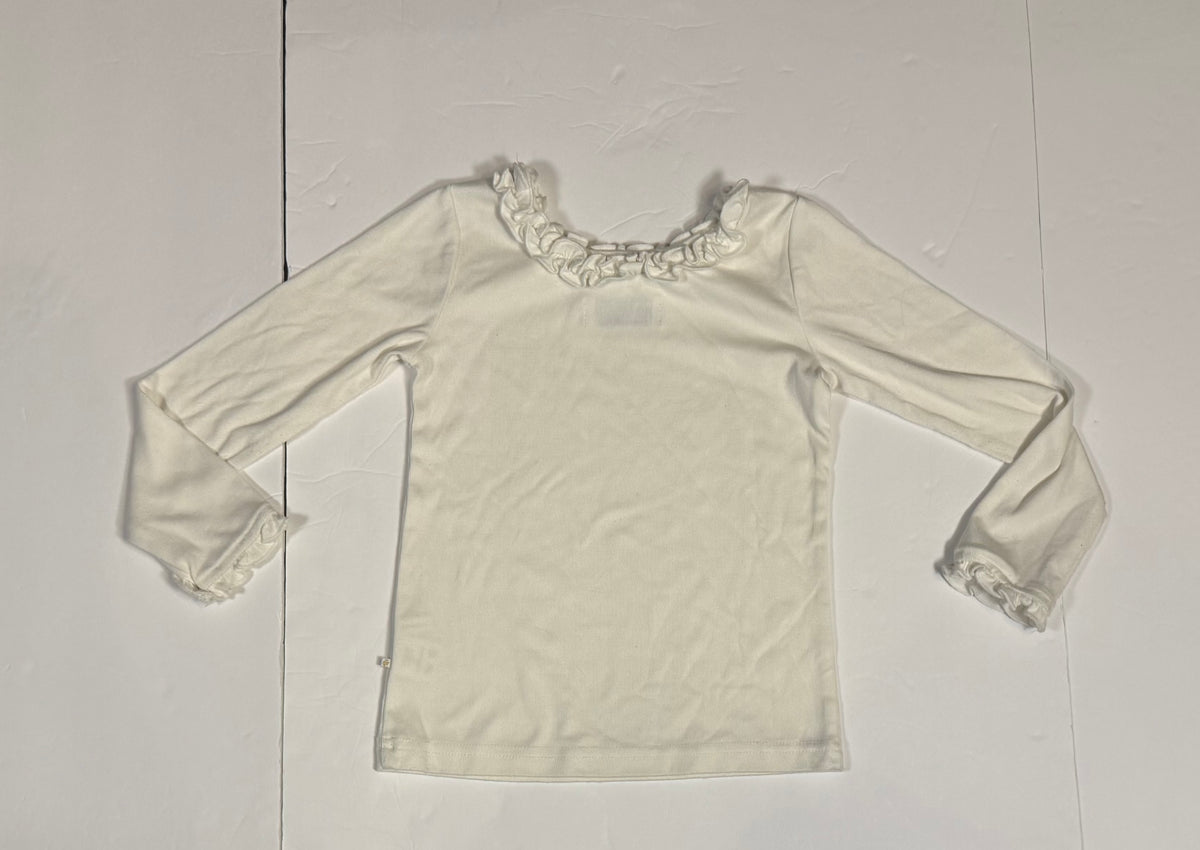 #141 Girls 6 Sweet Honey Ruffle Trimed Long Sleeve
