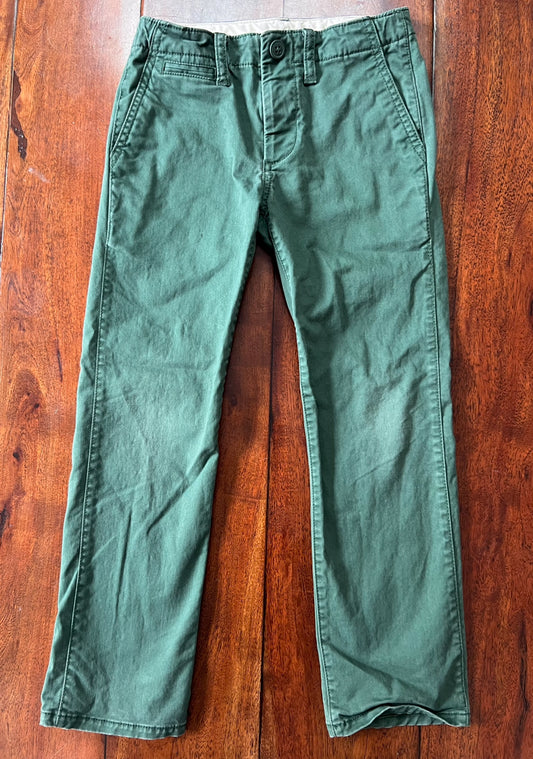 #66 7 Gap Kids green pants with adjustable waist, GUC