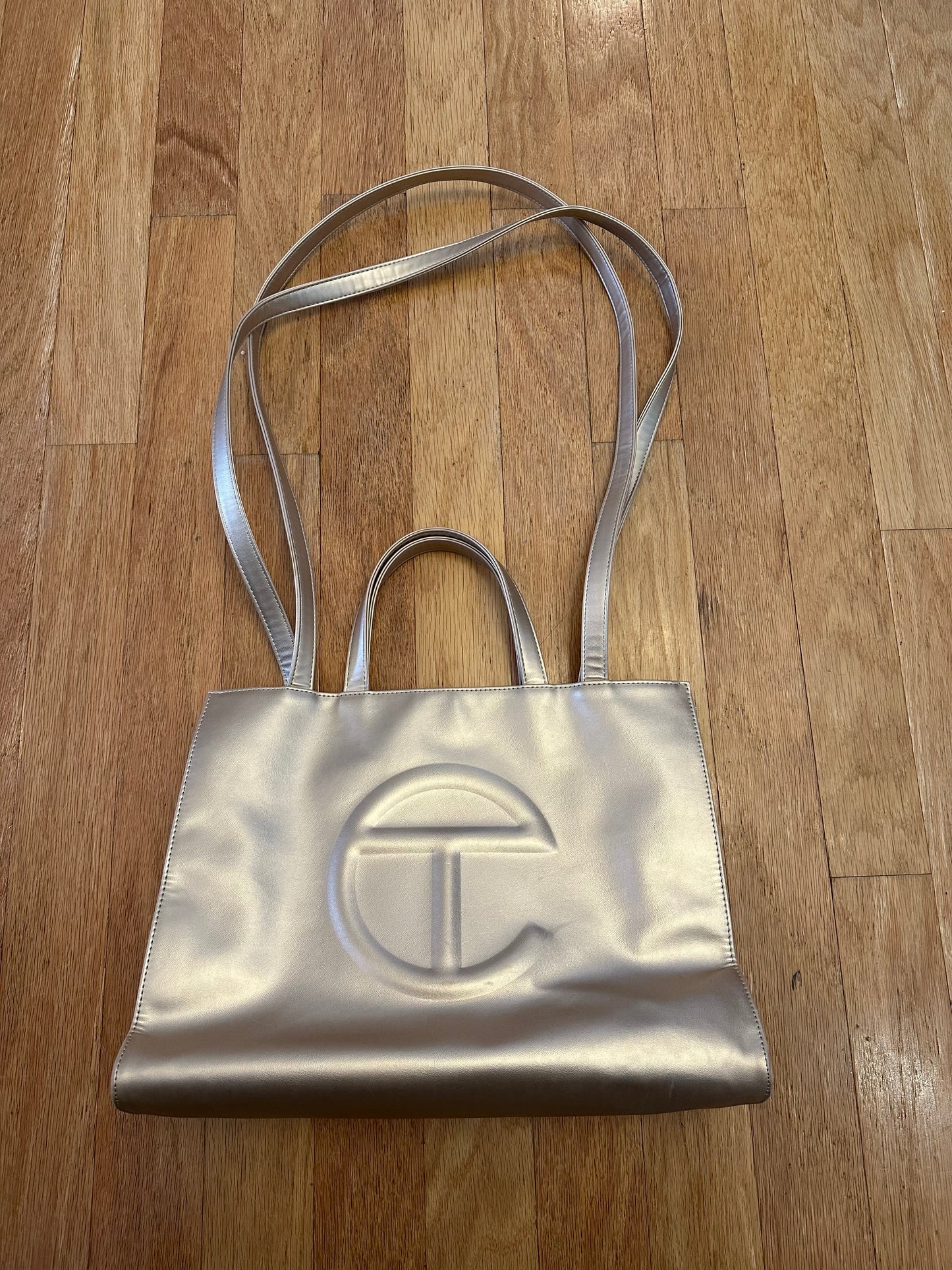 Telfar Gold Bag- the "Brooklyn Birkin"