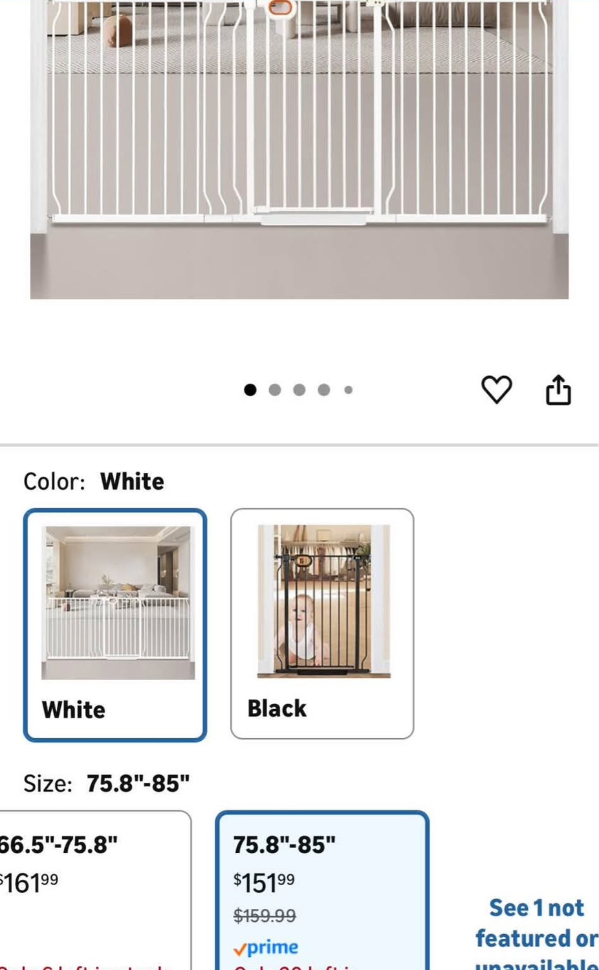 Seller 128 - Owlie Extra Wide Baby Gate - New in Box