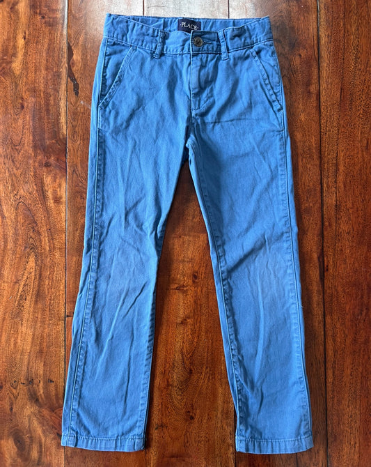 #66 6 Children’s Place light blue pants with adjustable waist, VGUC