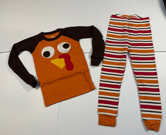 #180 Unisex Boy/Girl 4T Gymboree Turkey Pajamas (2 available)