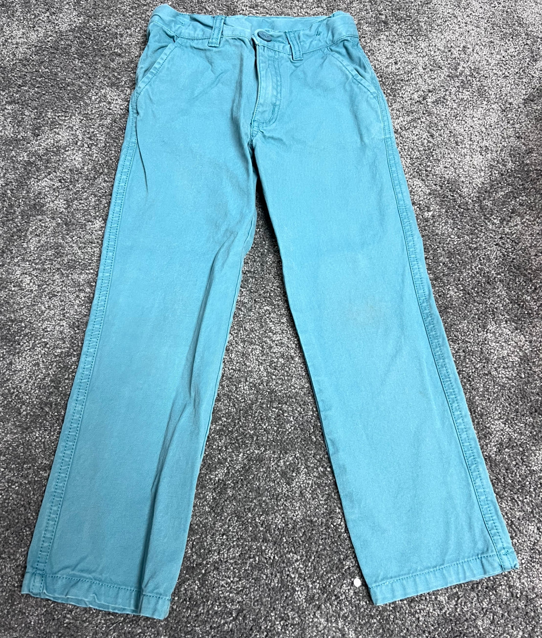 #66 size 5 Rugged Butts teal pants, VGUC