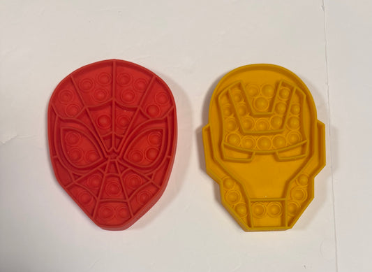 #141 Superhero Popit Fidgits - Spiderman and Ironman