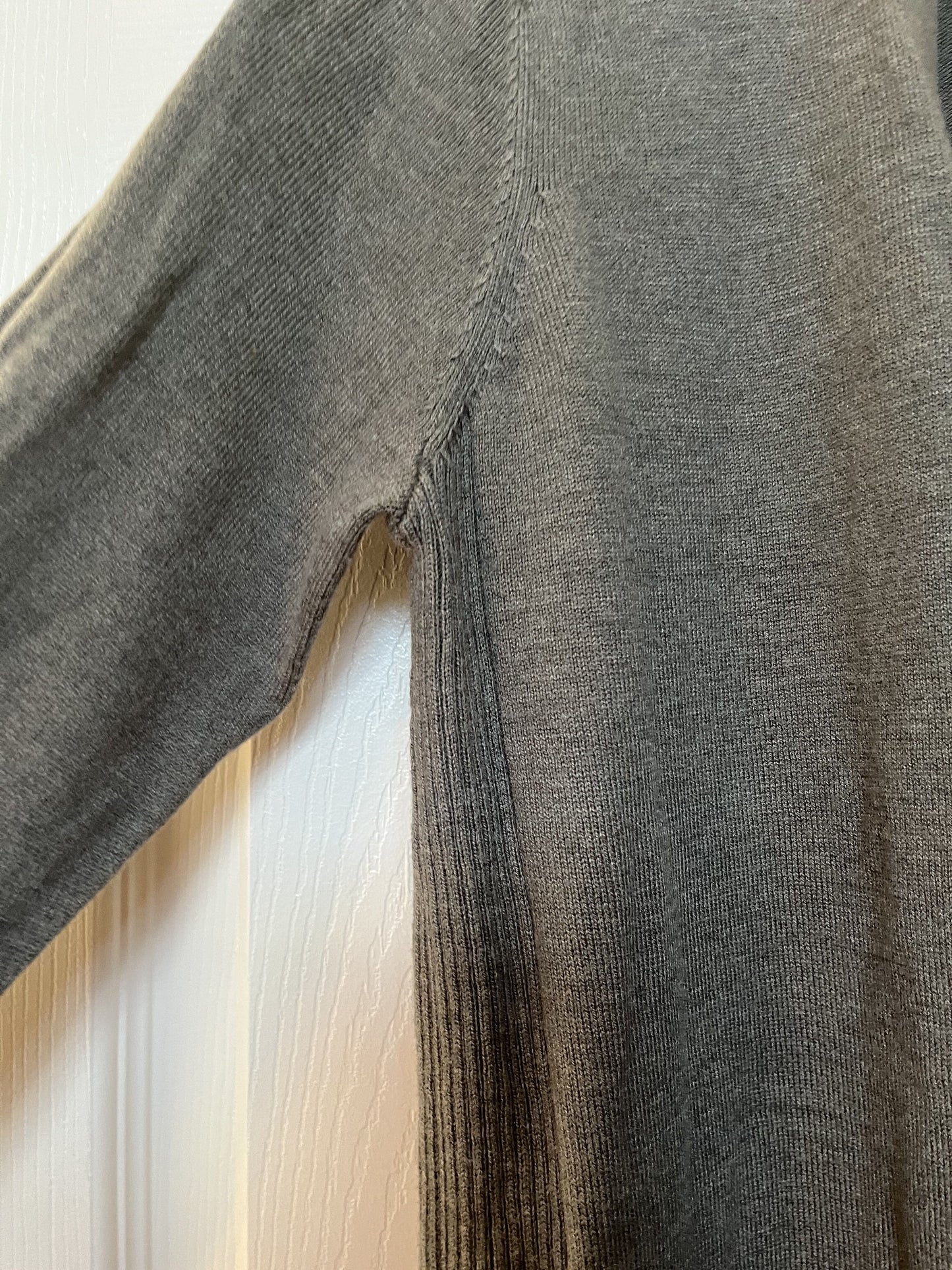 #124 Women's Taupe Open Front Cardigan Size M