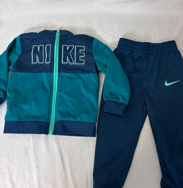 #90 Nike Boys 2-Piece Full-Zip Tracksuit Jacket & Pants Size 18 Months