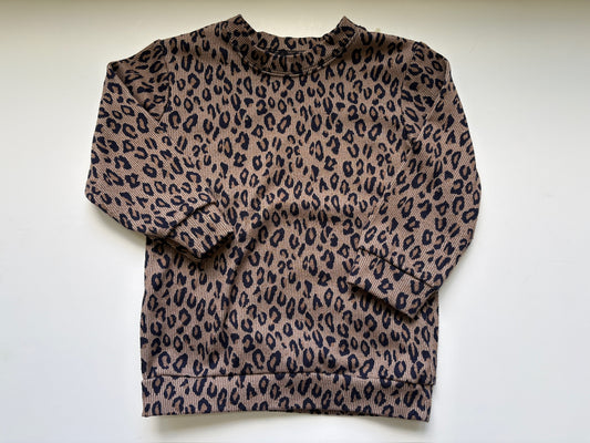 Seller #105 - Girls Size 100 (3T) Shein Cheetah/Leopard Print Pullover GUC