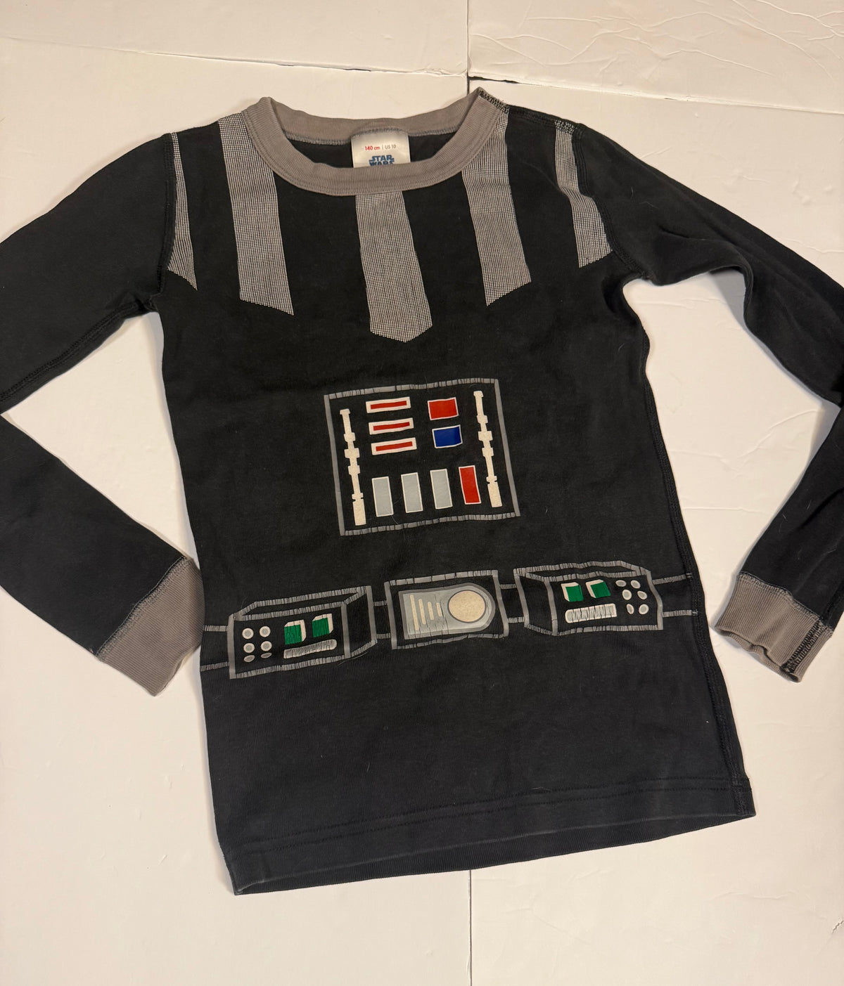 #141 Boys 10 (140) Hanna Andersson Star Wars Darth Vader Long Sleeve Pajamas