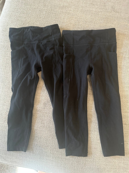 #24 size 6 athleta leggings bundle