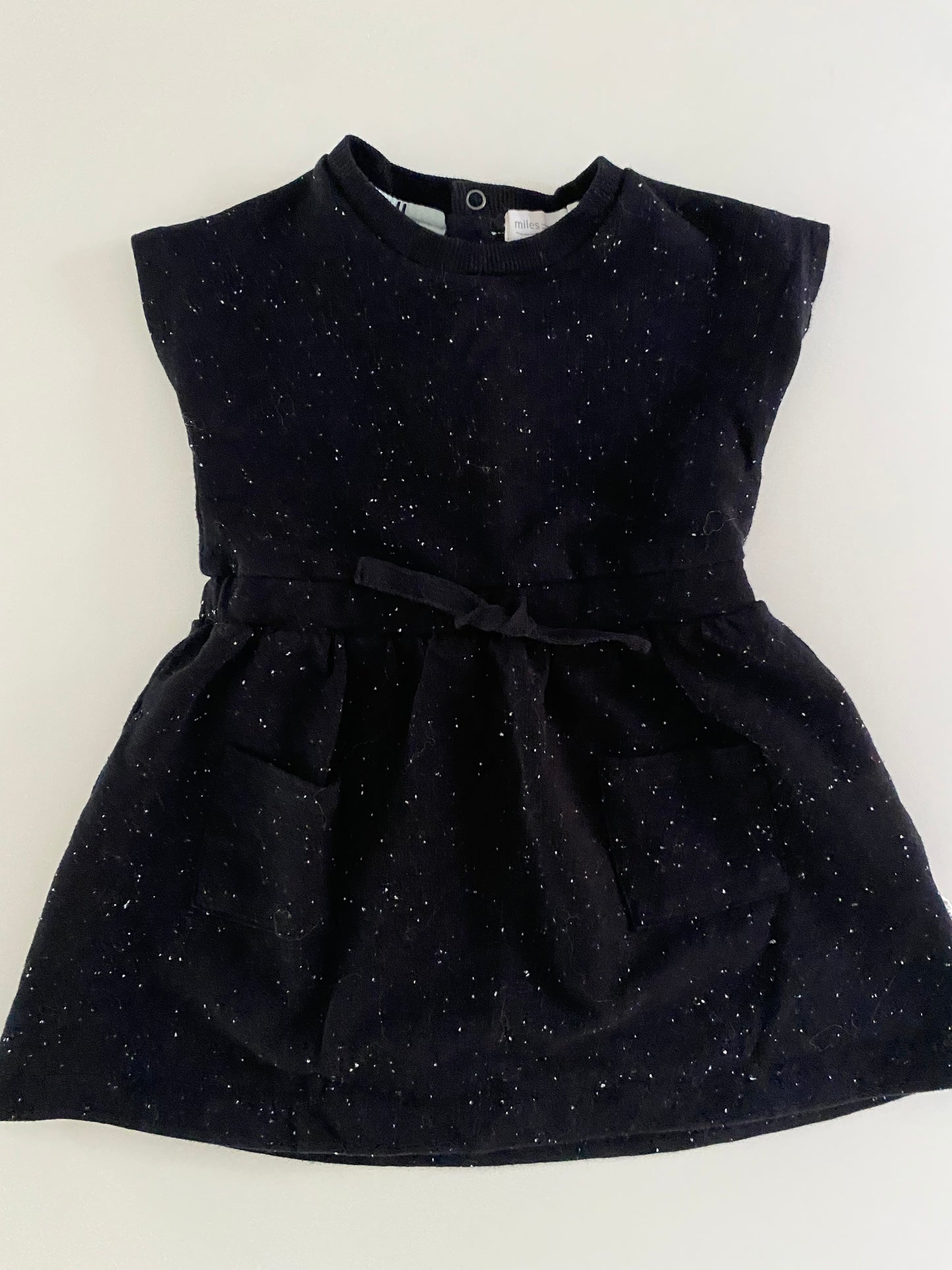 #84B- Girls 18M, Miles black sweater dress, EUC