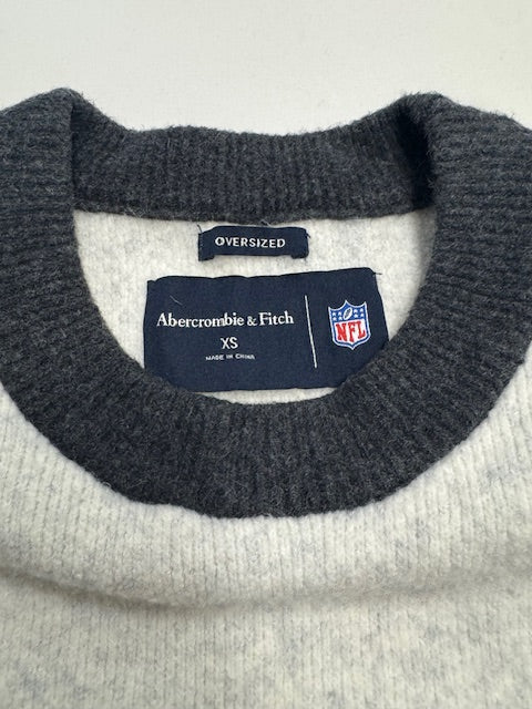 #222 Abercrombie & Fitch NFL Bengals Oversized Adult/ Unisex XS Crewneck Sweater