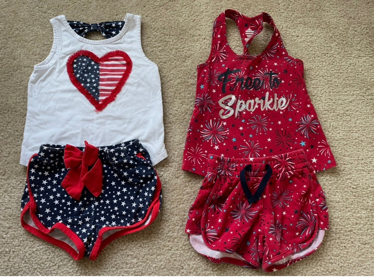 Seller 71: Girls 5T Fourth or July outfit bundle
