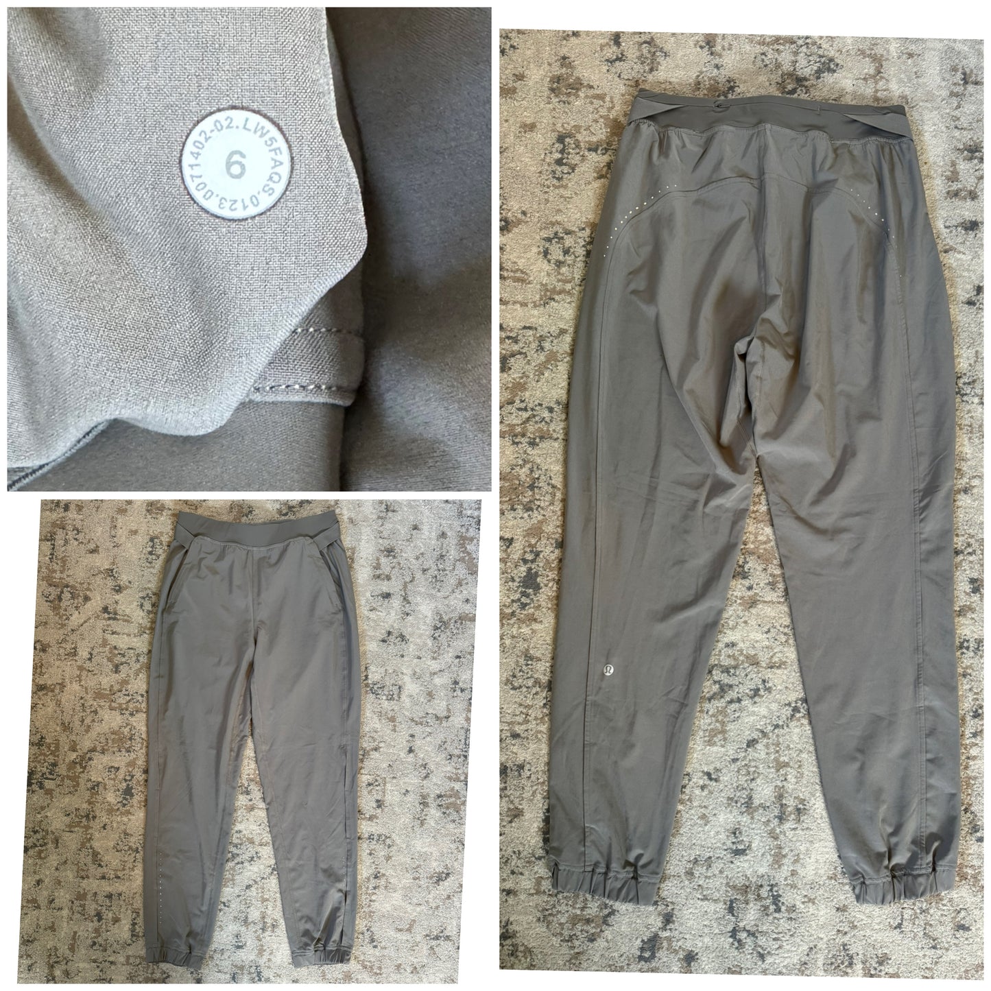 PPU Oakley Women’s Lululemon Adapted State High-Rise Jogger, Airflow Carbon Dust Size 6