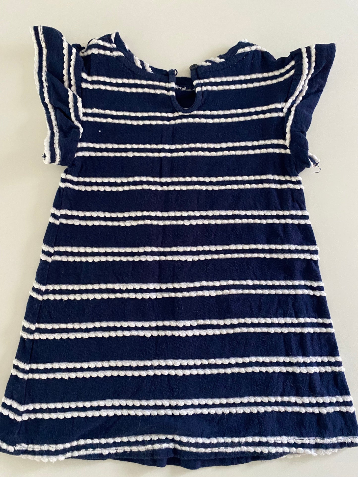 #117, Girls 2T, Cat&Jack navy and white dress, VGUC