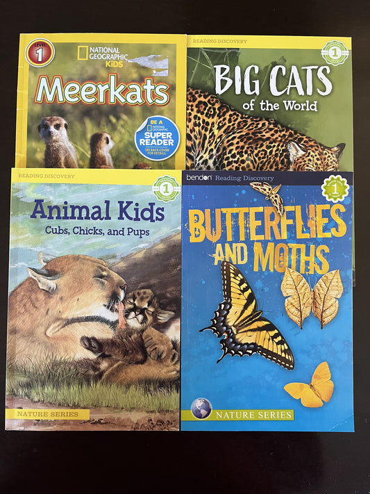 #124 Set of 4 Reading Level 1 Paperback Books