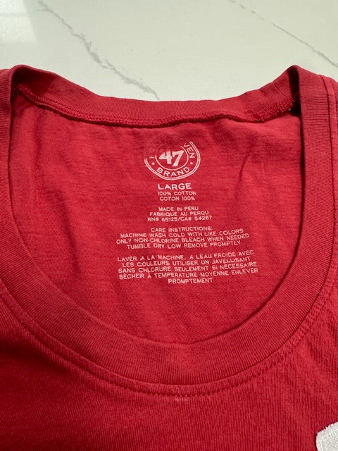 #222 Women's L Reds Embroidered Tee