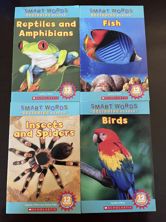 #124 Smart Words Beginning Reader Collection of 4 Paperback Books