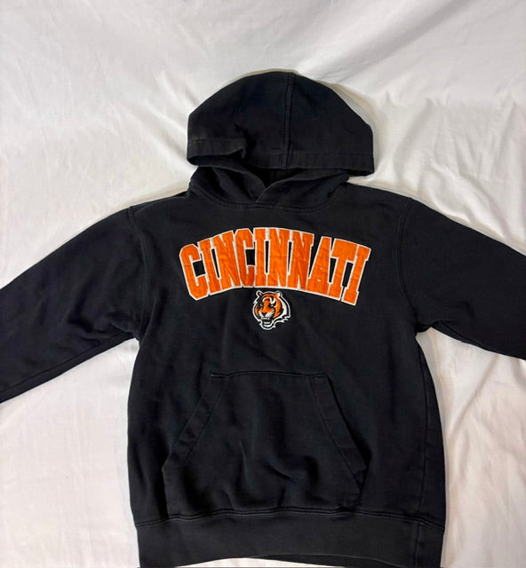 #90 Cincinnati Bengals Boys Black Pullover Hoodie Youth XS