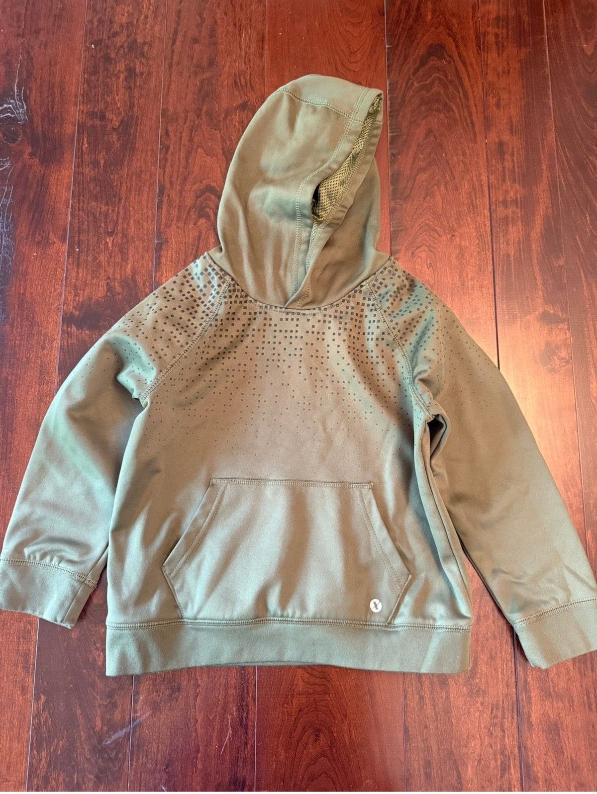 #28 Xersion Green Hoodie - Boys XS 6/7