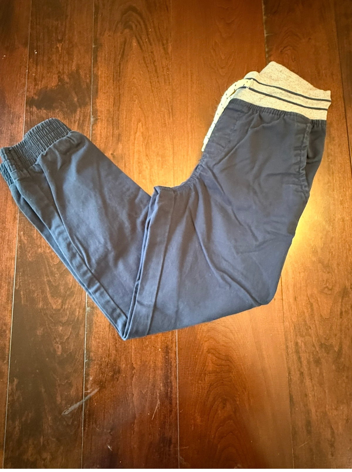 #28 Cat & Jack Navy Woven Joggers - Boys Size 7