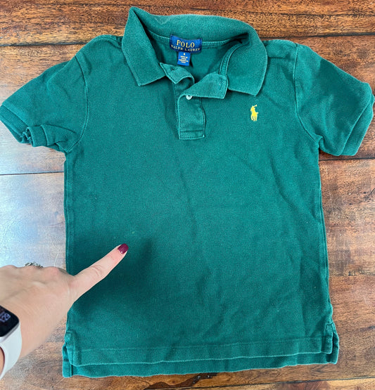 #66 6 hunter green polo, GUC
