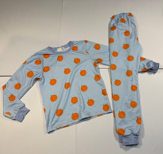 #180 Boys 8 Cecil and Lou Pumpkin Pajamas