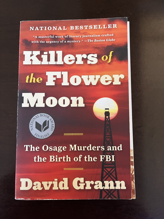 #124 VGUC Killers of the Flower Moon Paperback Book