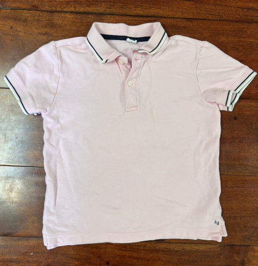 #66 size 6 Janie & Jack pale pink polo shirt, GUC