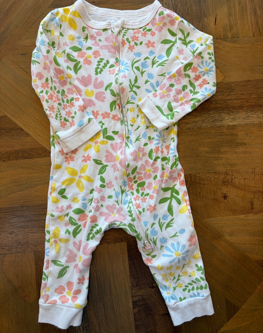 Seller 22 6-9 month floral sleeper