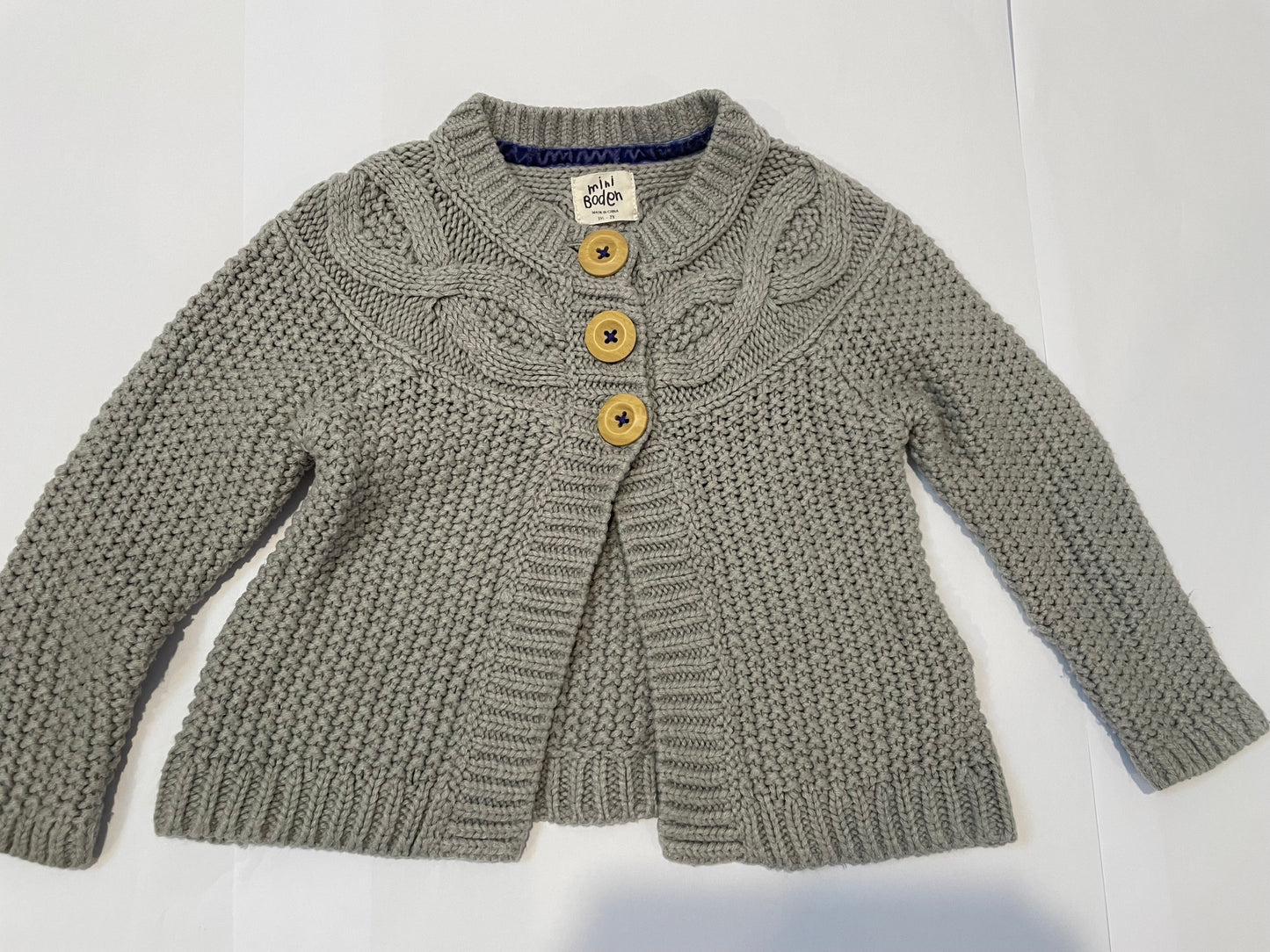 Mini Boden Gray Sweater 1.5-2Y (18M, 18-24 months) EUC