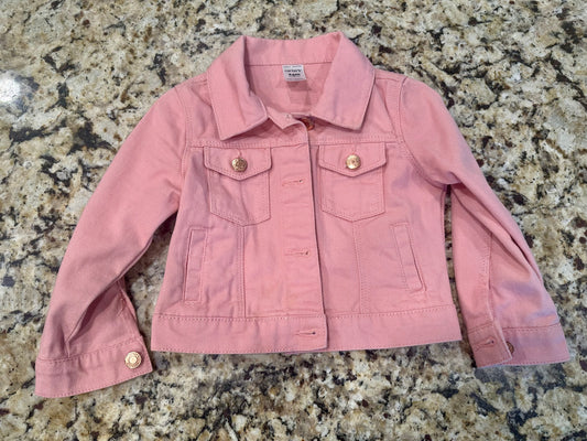 #24 24months carters rose gold denim jacket
