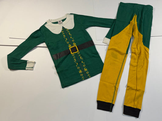 #180 Unisex Boy/Girl 130 US 8 Hanna Andersson Elf Pajamas (2 of 2)