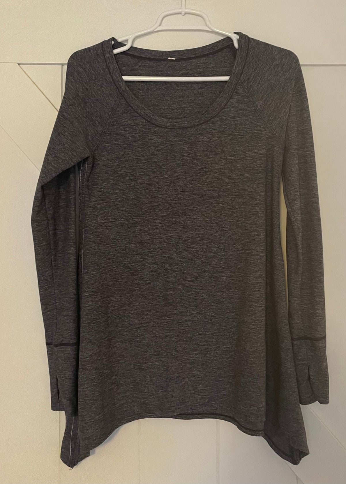 Seller #73 Lululemon Grey Long Sleeve Shirt Women’s Size 8