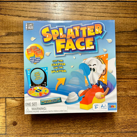 #113	NIB Splatter Face Board Game