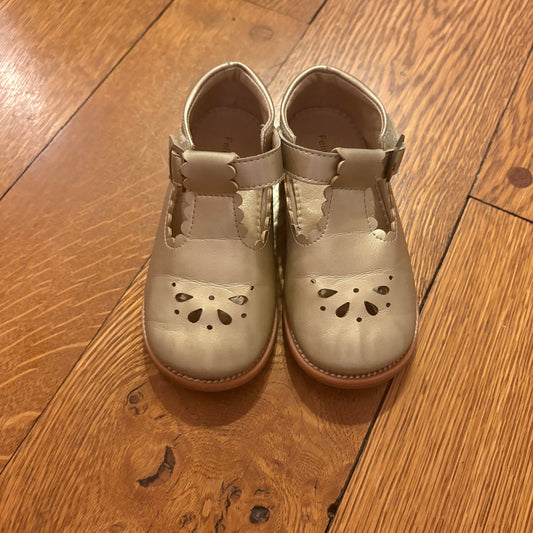 Seller 98 Girls Size 9 Felix & Flora Gold Mary Jane Flats