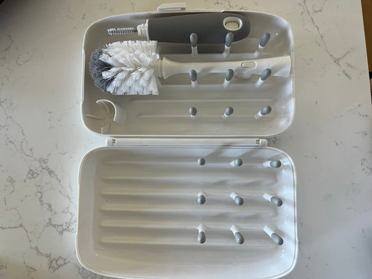 #110 OXO Tot Travel Bottle Brush and drying rack