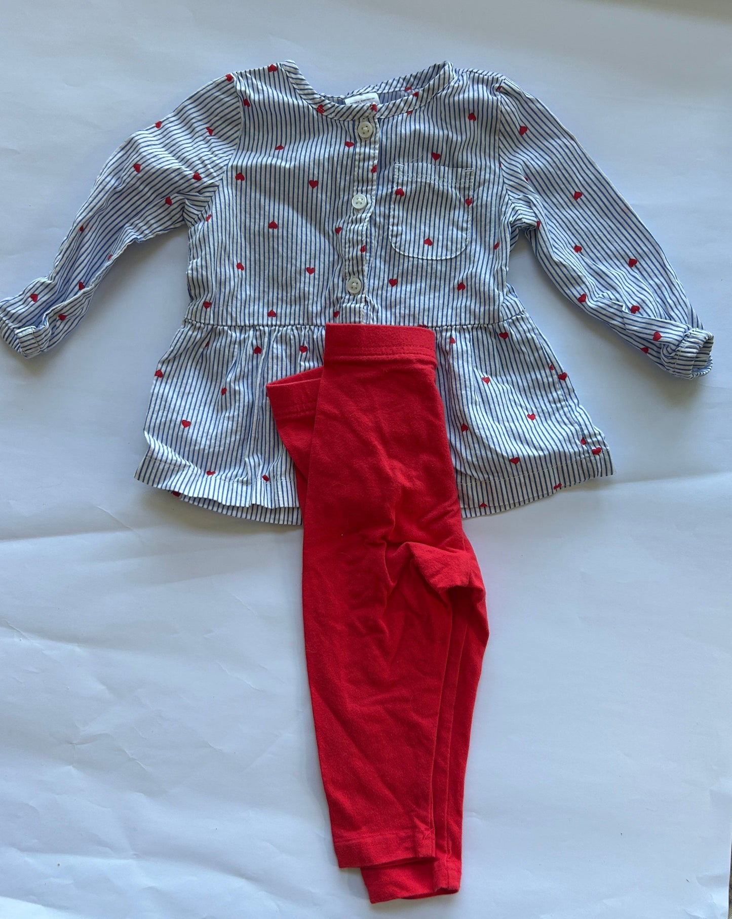 Seller 35 girls heart outfit Carter's 12 months