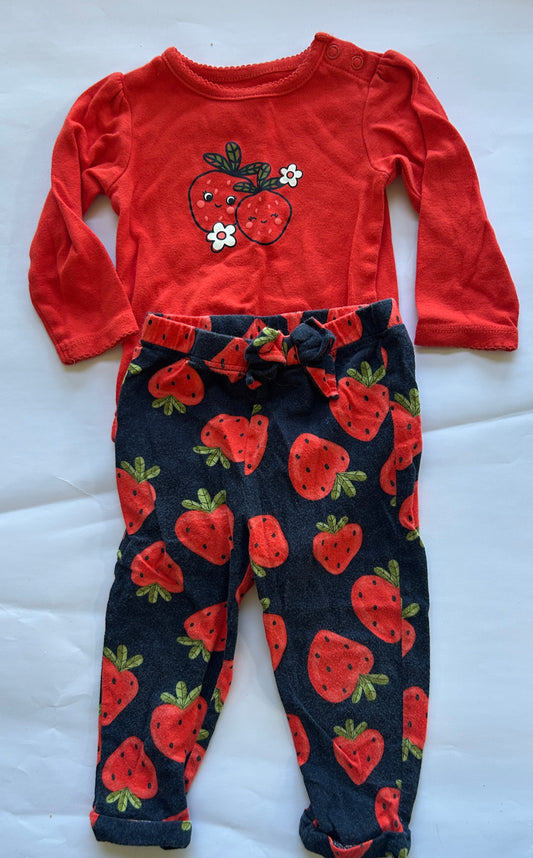 Seller 35 Carter's strawberry outfit 12 months
