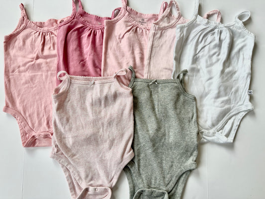Gap and Honest Brands Girl 12-18/18 months tank onesies, perfect for under shirts