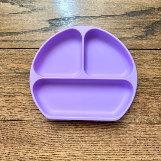 #113	Bumpkins Silicone Suction Plate, Purple