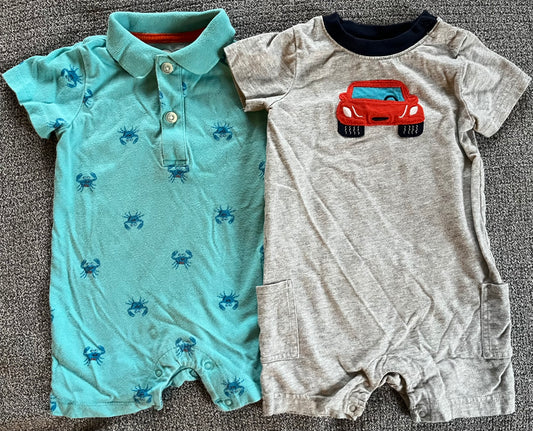 Seller #13 12-18 months boys romper bundle (see details for brands)