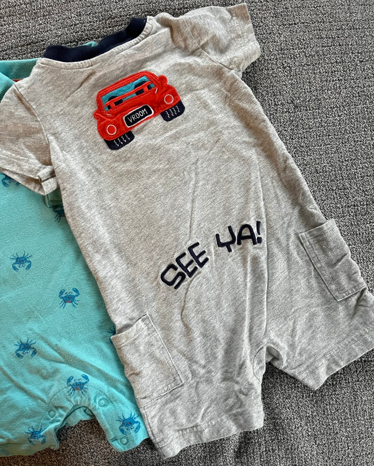 Seller #13 12-18 months boys romper bundle (see details for brands)