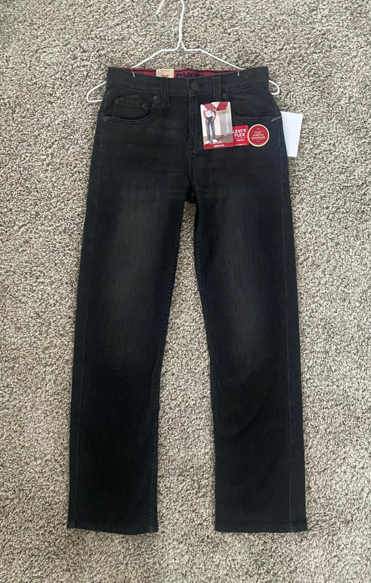 *REDUCED* #77 NWT Levi’s Flex Stretch Black Denim Jeans, Boys 14
