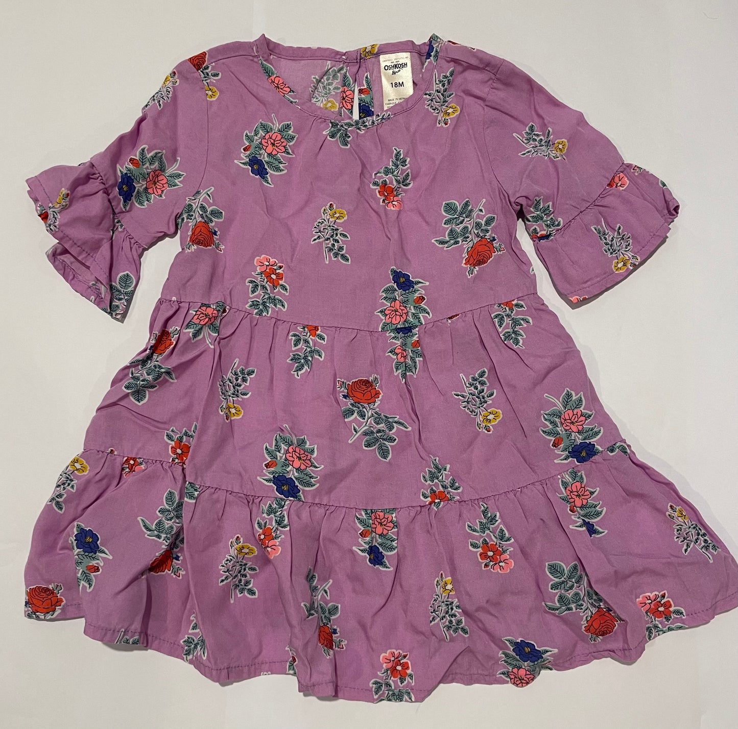 Oshkosh Girls 18M Purple Dress (18-24 months) EUC