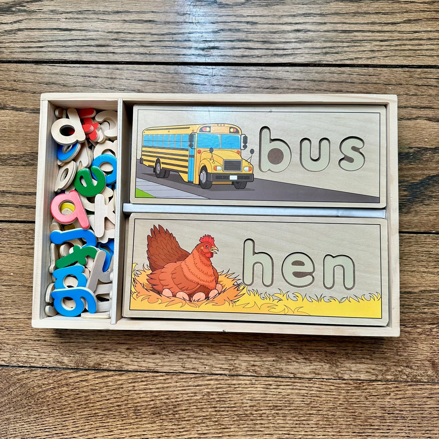 #95 Melissa & Dough See & Spell Wooden Educational Toy Set