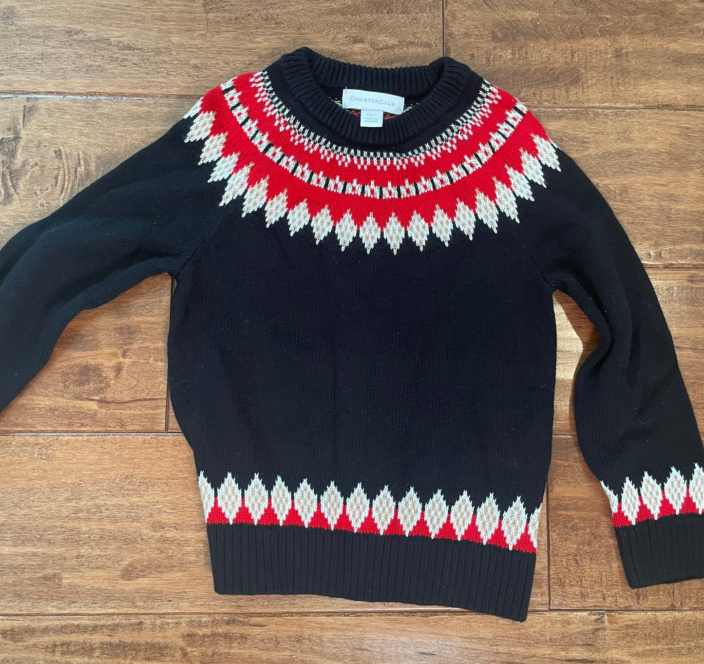 #199 REDUCED Boys Charter Club navy sweater size 3T EUC